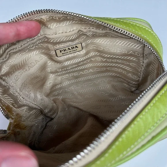 Prada Tessuto Green Nylon Pouch - Picture 7 of 9